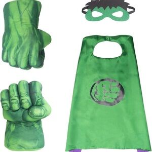 Green Superhero Costume Set for Kids